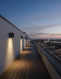 TwinBeam Dual-Head Outdoor Wall Light 3