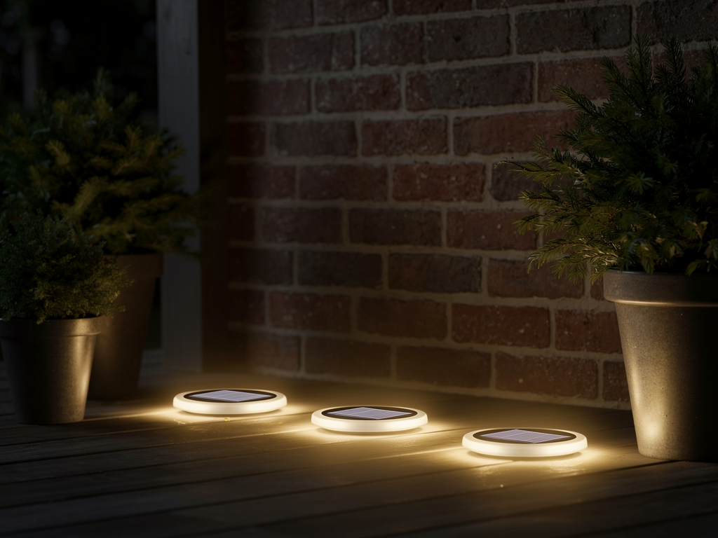 GroundAura Solar Disk Lights 1