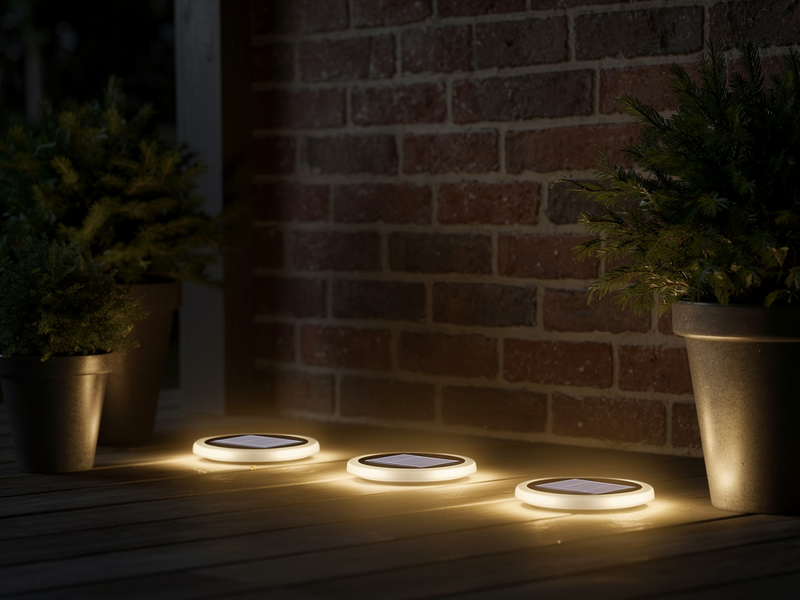 GroundAura Solar Disk Lights 1