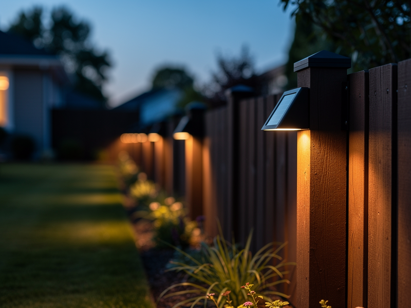 PostGlow Solar Fence Lights 1