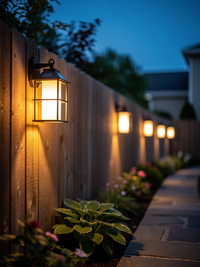 Solar Porch Lantern Fence Pathway Lights 1