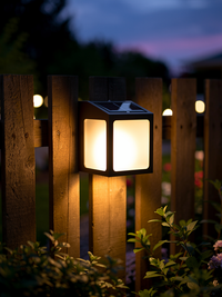 12LED Four-side Glow Solar Wall Lamp 2