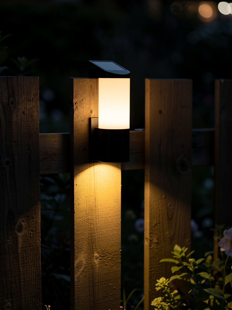Solar Up-down Luminous Garden Fence Wall 1