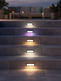 Decorative Solar Step RGB/warm Stair Lights 3