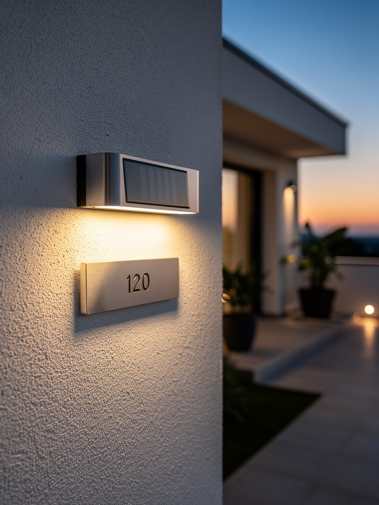 Solar Villa Door Number Balcony Wall 1