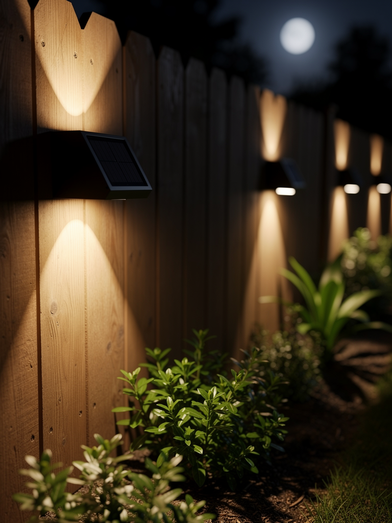 Outdoor Solar LED Up-down Yard Fence 1