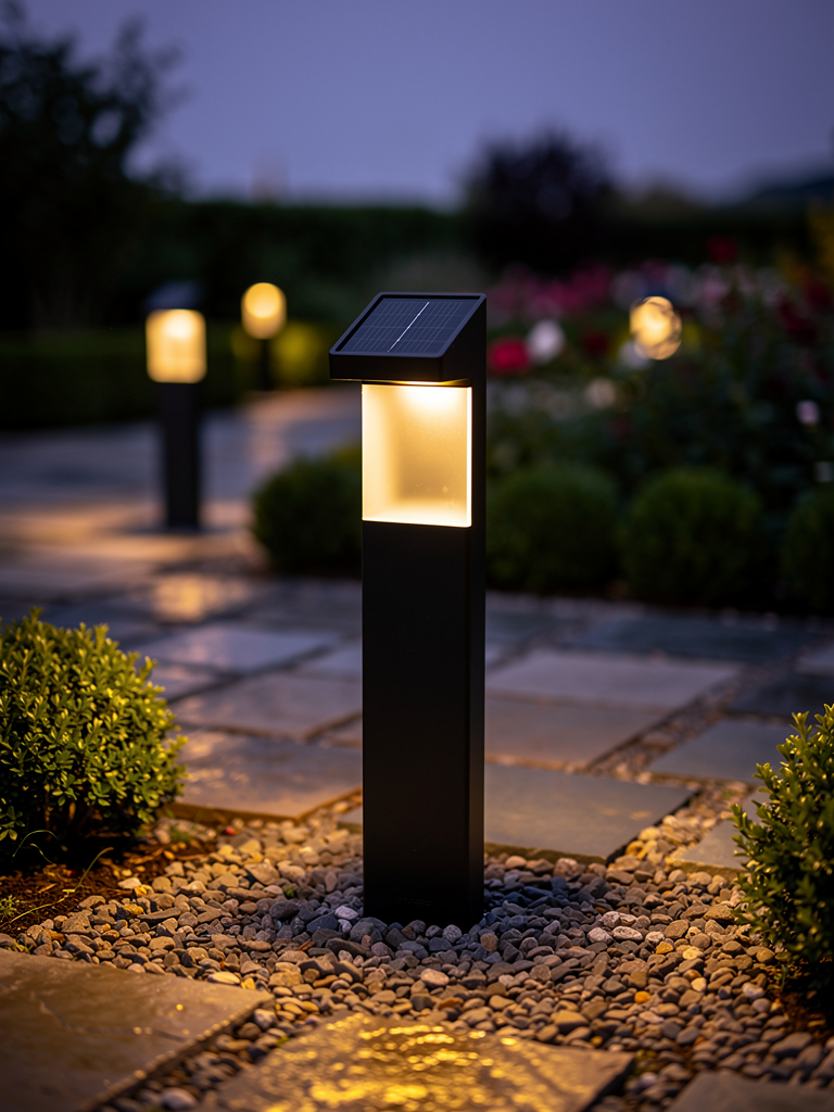 Solar Column / Bollard Outdoor Light 1