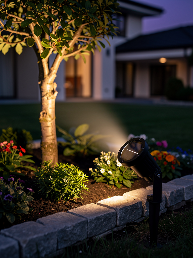 LED Solar Landscape Spot Light 1
