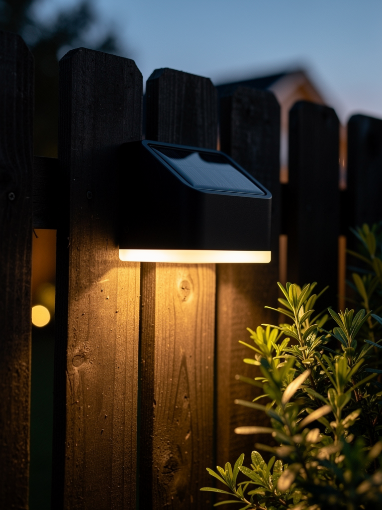 LED Solar Outdoor Wall Garden Fence 1