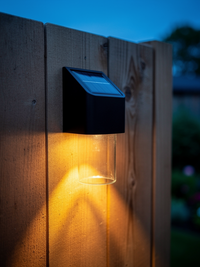 Solar Dusk-to-dawn Fence Wall Lamp 2