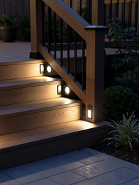 Solar Deck Fence Stair Warm/RGB Lights 1