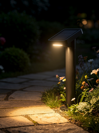 Solar Pole/wall Path Garden Light 3 2